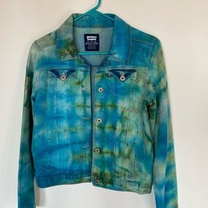 Tie dye soft Jean jacket